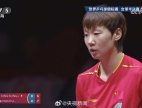 王曼昱晋级多哈世乒赛女单决赛将与孙颖莎争夺冠军