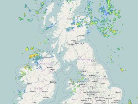 降雪雷达显示，英国各地现在都在下雪，英国的降雪将达到9英寸