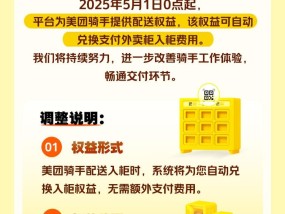 美团5月起免除骑手的外卖柜使用费