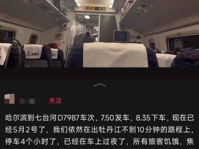 牡丹江站附近路段多趟列车延误数小时，亲历者称下车后当地临时调度大巴接送，多方回应