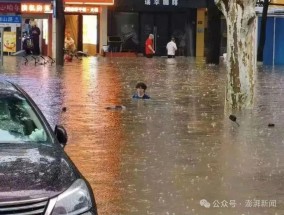 武汉发布暴雨临灾警报！武大校门口被淹，“有人过马路积水接近胸口”！保卫部：积水基本已消退，目前水到脚踝处