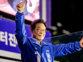 出口民调显示韩国反对党候选人李在明将拿下大选